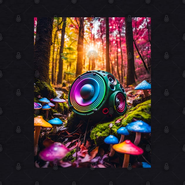 Psychedelic alien speaker by tangelo